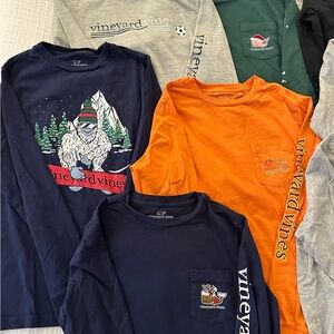 Vineyard Vines boy Long sleeve t shirt lot- size small (8-10)